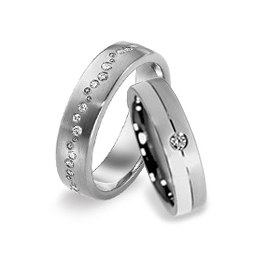 Beautiful diamond wedding rings for LGBT gay and lesbian love