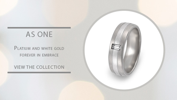 Gay mens & Lesbian Special Two Tone Platinum Diamond Engagement Ring