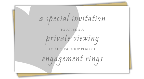 Valentine's engagement ring proposal private viewing invitation