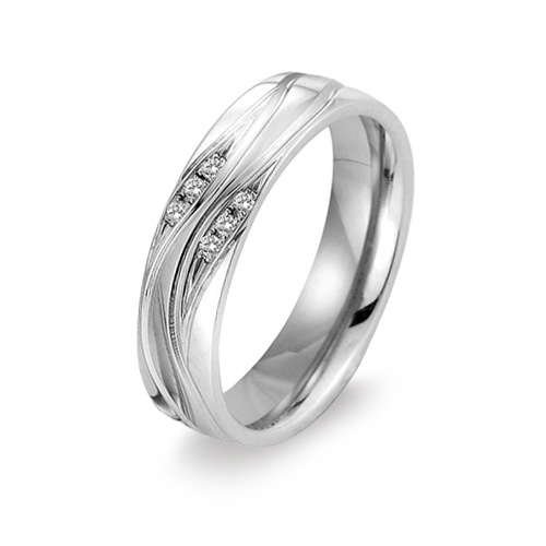 Wavy diamond engagement ring for gay men and lesbian women UK, USA, EU wedding jeweller