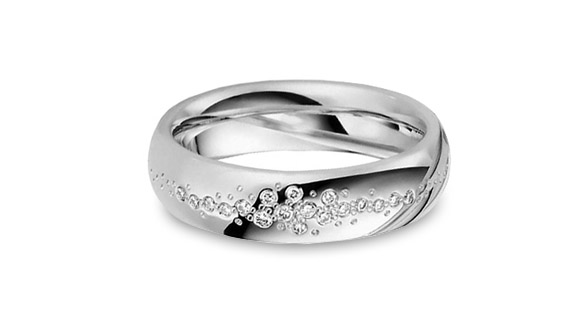 Sparkling Diamond Gay Lesbian Engagement Ring