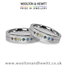 Diamond wedding ring for gay and lesbian weddings marriages in Scotland England Wales and Worldwide