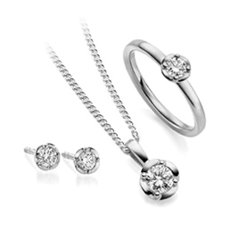 Special gay lesbian diamond jewellery gift set or engagement jewellery