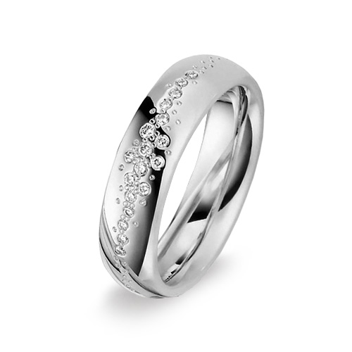 Pure Emotion engagement ring with 18 diamonds from www.wooltonandhewitt.co.uk the LGBT gay lesbian wedding jeweller