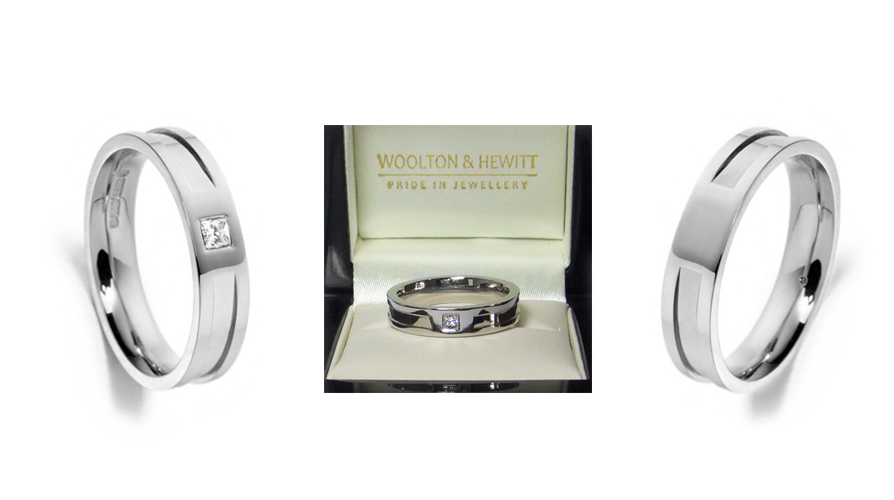 non-binary LGBTQ engagement wedding rings