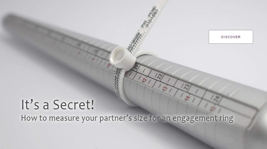 Secretly measuring your partner's ring size for an engagement ring