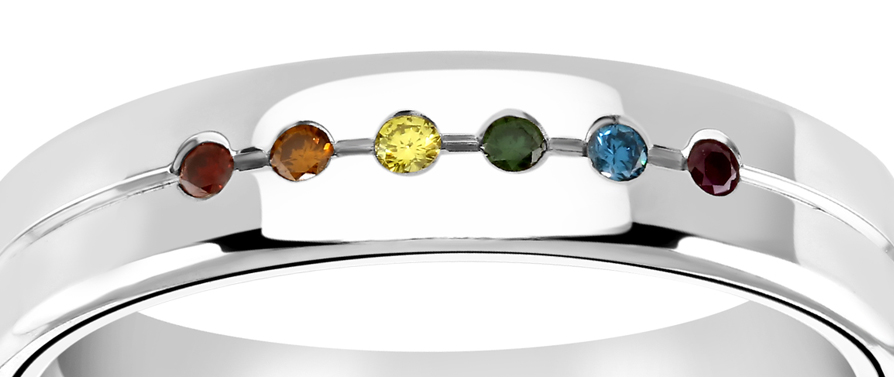 lgbtq rainbow diamonds