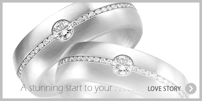 LGBTQ+ diamond wedding and engagement ring