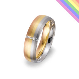 rainbow pride wedding ring