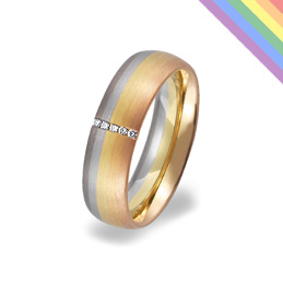 rainbow pride wedding ring