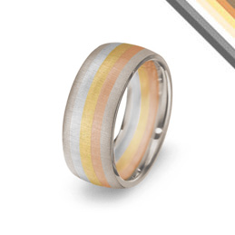 transgender pride wedding ring
